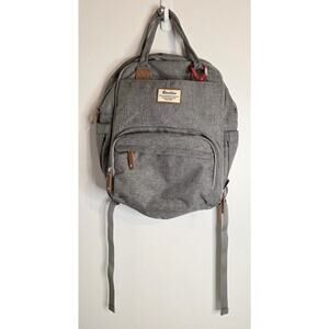 Ruvalino Large Multi Function Diaper Bag Backpack Travel Bag Heather Gray